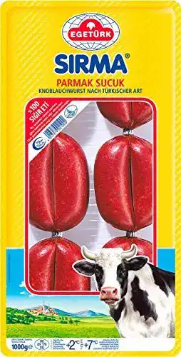 Sucuk Turkish Zone Turkish Egeturk Parmak Soujouk 1000 g 100% Halal