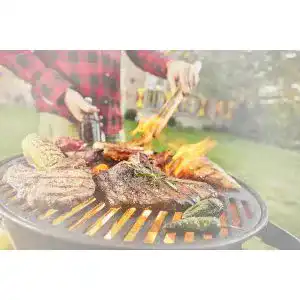 Grillzange-Holz