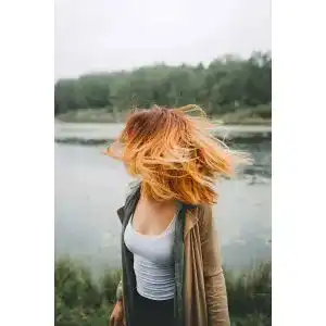 Kupfer-Haarfarbe