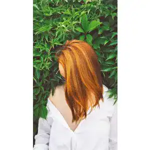 Kupfer-Haarfarbe