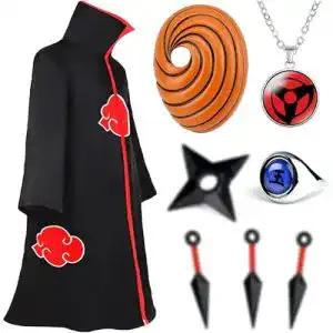 Akatsuki-Mantel HVIERO Kinder Erwachsene mit Obito