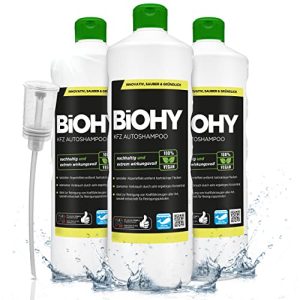 Autoshampoo biologisch abbaubar BIOHY KFZ (3 x 1 Liter)
