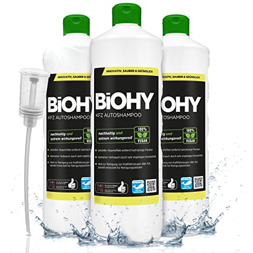 Die beste autoshampoo biologisch abbaubar biohy kfz 3 x 1 liter Bestsleller kaufen