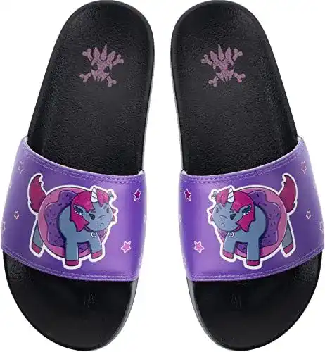 Badeschuhe Erwachsene corimori Badelatschen Einhorn „Ruby“