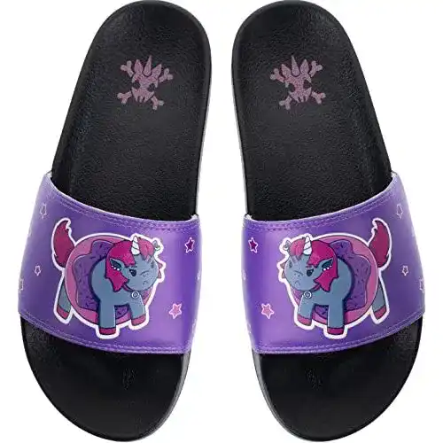 Badeschuhe Erwachsene corimori Badelatschen Einhorn „Ruby“