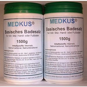 Basenbad MEDKUS AN Basisches Badesalz 2 x 1500g = 3000g