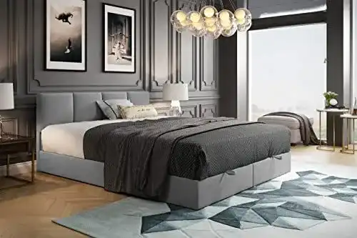 Bett 180×200 TRADA ROYAL mit Bettkasten und Topper
