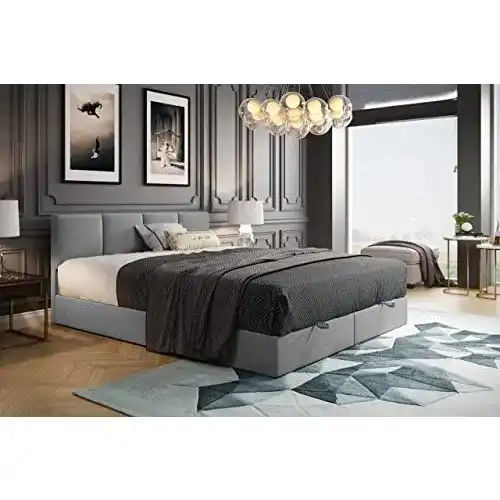Bett 180×200 TRADA ROYAL mit Bettkasten und Topper