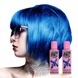 blaue Haarfarbe Crazy Color 2x Semi-Permanent 100ml Capri