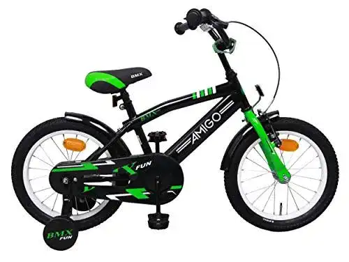 BMX 16 Zoll AMIGO BMX Fun Kinderfahrrad für Jungen 16 Zoll