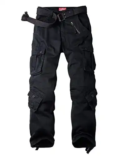 Cargohose Damen siyecaoo Hose Cargo Hose Multi Taschen