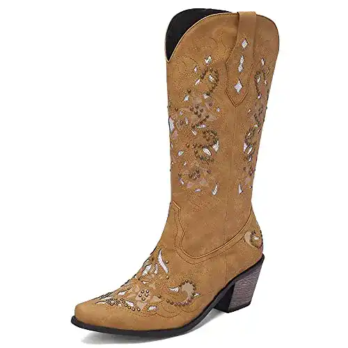 Cowboy Stiefel Damen Zoducaran Damen Klassisch