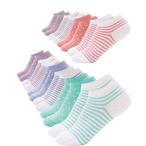 Damensocken FOOTNOTE 10 Paar Sneaker Socken mit Softbund