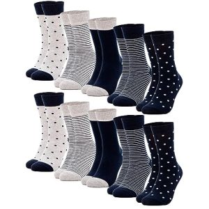 Damensocken Occulto Muster Socken 10 Paar (Modell: Milka)
