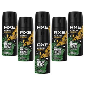 Deospray Herren Axe Deo Wild 6 x 150ml Deospray Bodyspray