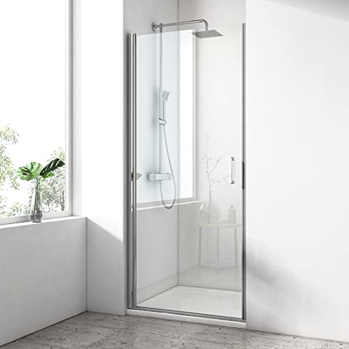 Die beste duschtuer emke 75 cm pendeltuer duschwand glas nische dusche Bestsleller kaufen