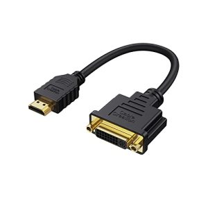 DVI-HDMI-Adapter CableCreation HDMI auf DVI-Kabel, 0,15M