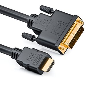 DVI-HDMI-Adapter deleyCON 0,5m HDMI zu DVI Kabel DVI-D