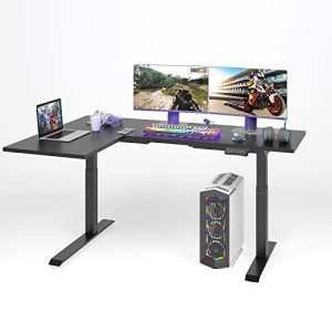 Eckschreibtisch höhenverstellbar FLEXISPOT E1LB Gaming Tisch