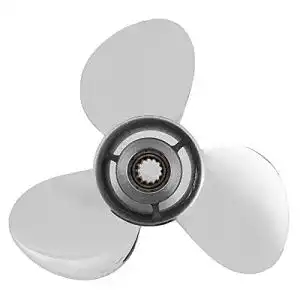 Edelstahl-Propeller Aramox Outboard 3 Blatt Propeller, 13 Spline
