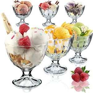 Eisgläser KADAX Eisbecher Glas Set, Eisschalen, Dessertgläser