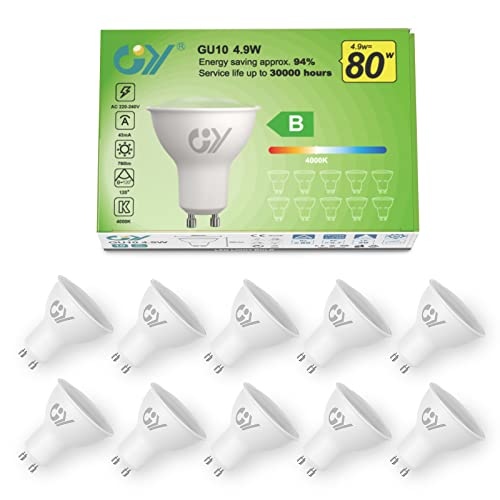 Die beste energiesparlampe gu10 gy gu10 led neutralweiss lampe 4 9w Bestsleller kaufen
