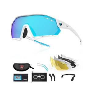 Fahrradbrille mit Wechselgläsern X-TIGER Fahrradbrille, UV400