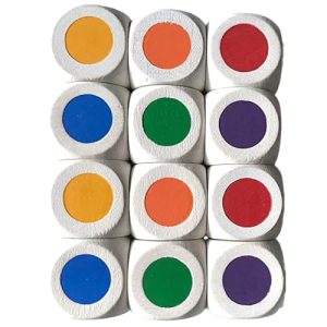 Farbwürfel Spieltz Farbenwürfel Farbpunktewürfel aus Holz 16 mm