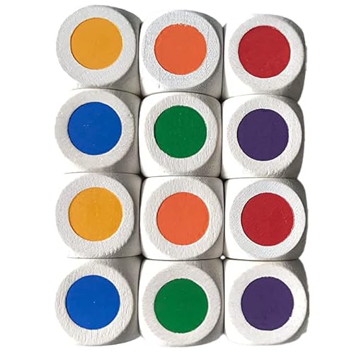 Die beste farbwuerfel spieltz farbenwuerfel farbpunktewuerfel aus holz 16 mm Bestsleller kaufen