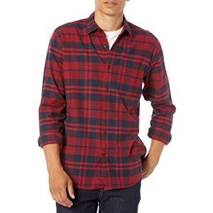 Flanellhemd Amazon Essentials Herren Langarmhemd aus Flanell