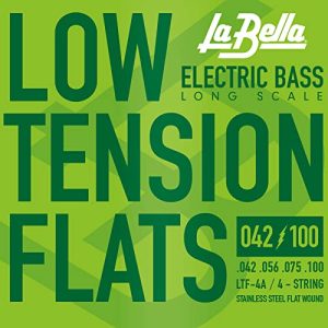 Flatwound-Bass-Saiten La Bella Strings »LOW TENSION FLATS