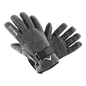 Fleece Gloves Black Crevice Fleece Gloves, grey