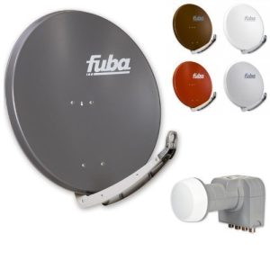 Fuba-Satellitenschüssel Fuba DAA 850 HD Sat Anlage 4 Teilnehmer