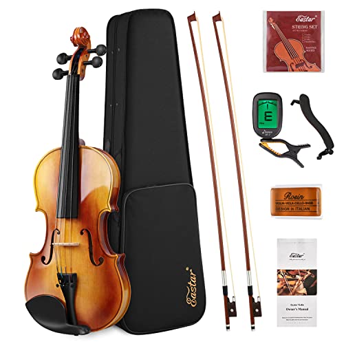 Die beste geige eastar 4 4 violine set massivholz mit hartschalenkoffer Bestsleller kaufen