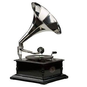 Grammophon aubaho Nostalgie Schellackplatten Trichter