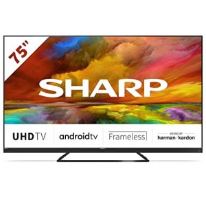 Großer Fernseher SHARP 75EQ3EA Android (75 Zoll) 4K Ultra