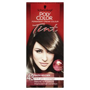 Haarfarbe dunkelbraun Schwarzkopf Poly Colour Tint 43