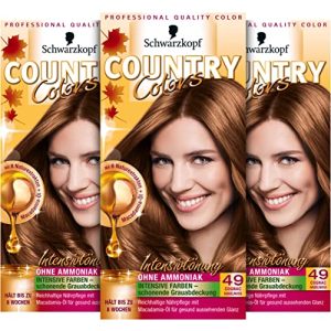 Haarfarbe hellbraun Country Colors Intensiv-Tönung 49 Cognac