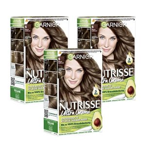 Haarfarbe hellbraun Garnier Nutrisse Dauerhafte Pflege-Haarfarbe