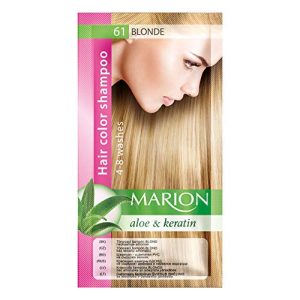 Hair dye blonde Marion hair coloring shampoo in a bag