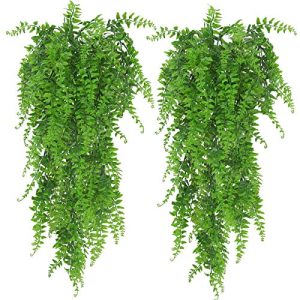 Hängepflanze Huryfox Künstliche Pflanzen Hängend Farn Ranken