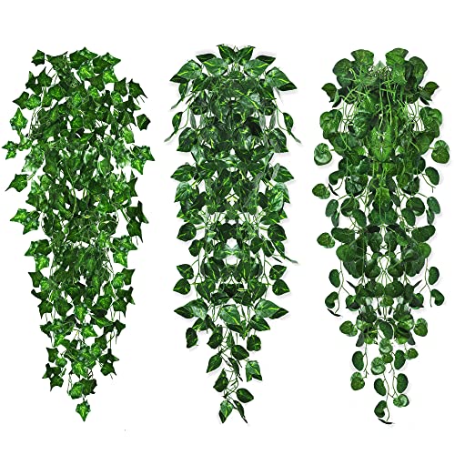 Die beste haengepflanze rollway 3 stueck kunstpflanze haengend 96cm Bestsleller kaufen