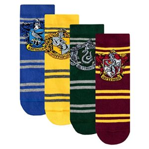 Harry-Potter-Socken Harry Potter Kinder Hogwarts Packung mit 4