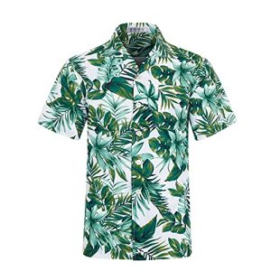Hawaiihemd iCKER Herren Kurzarmhemd 3D-Gedrucktes Hemd