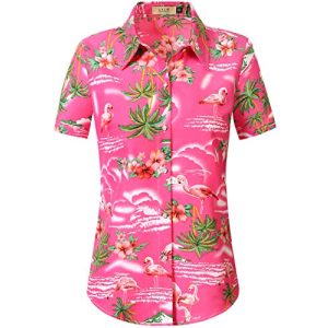 Hawaiihemd SSLR Hawaii Hemd Damen, Hawaii Bluse, Kurzarm