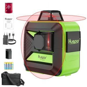 Huepar-Laser Huepar 602CR 2 x 360 Kreuzlinienlaser rot, 360 Grad