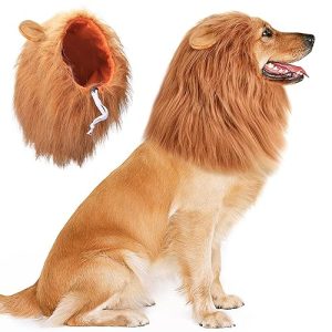 Hundekostüm Vivifying Löwenmähne, Verstellbar Hunde Perücke