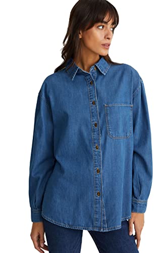 Die beste jeanshemd damen ca hemd top langaermelig jeans blau 40 Bestsleller kaufen