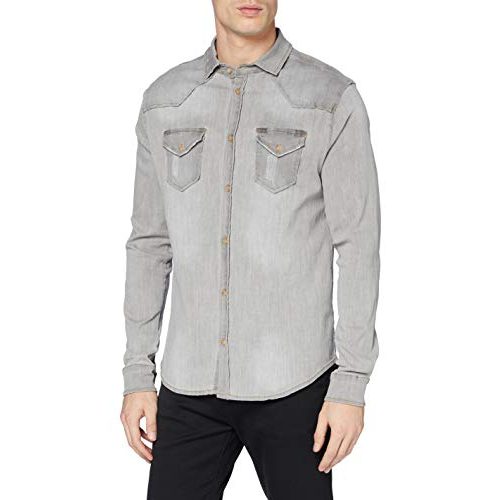 Die beste jeanshemd herren brandit denimshirt riley grey l Bestsleller kaufen
