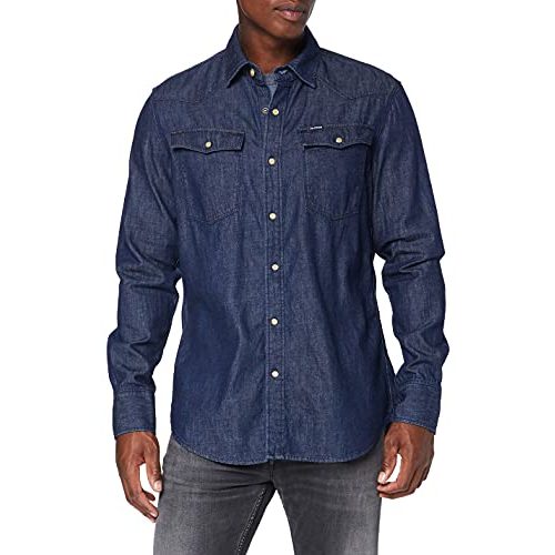 Die beste jeanshemd herren g star raw unisex 3301 slim shirt blau Bestsleller kaufen